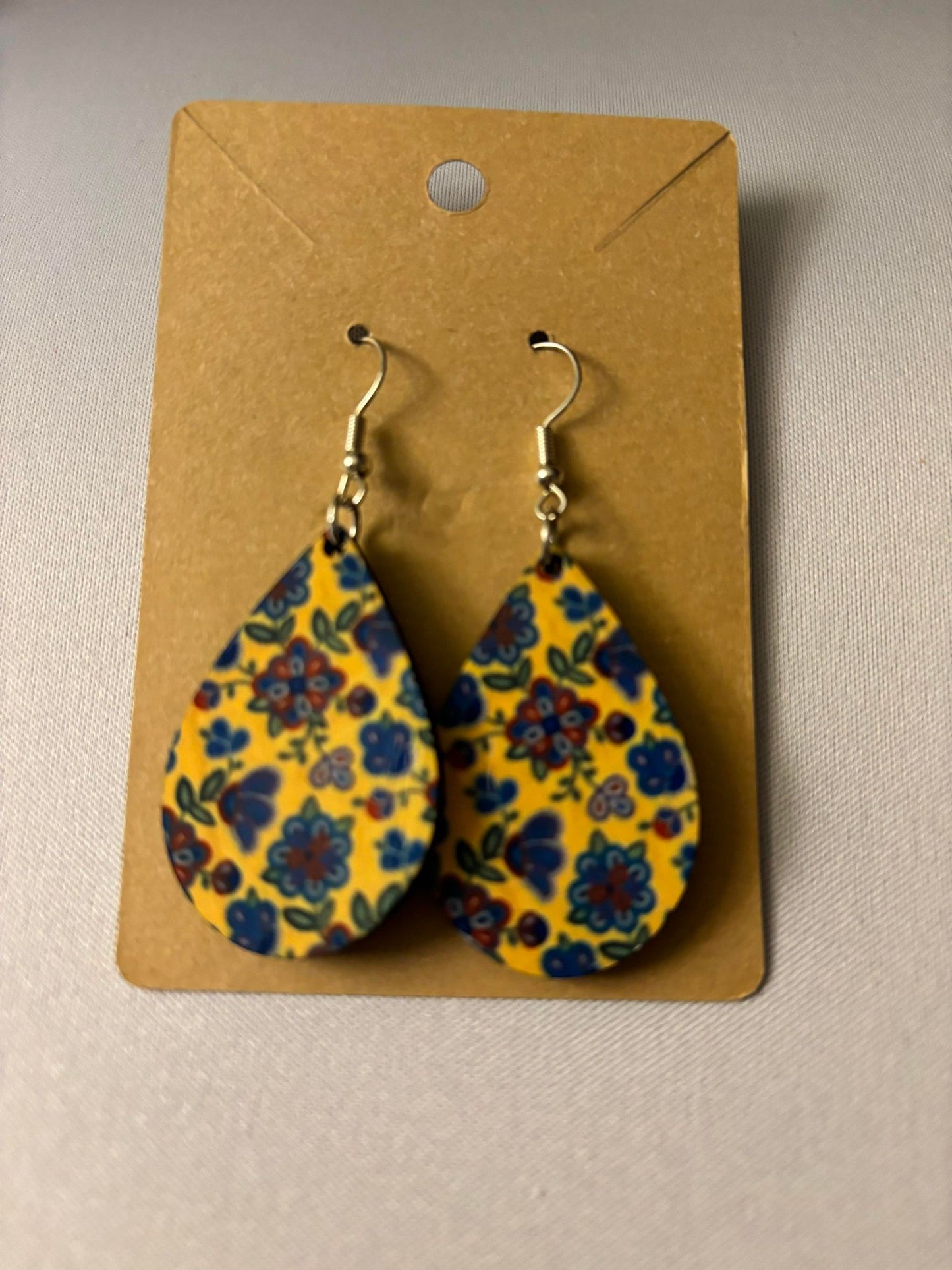 Yellow Teardrop earrings
