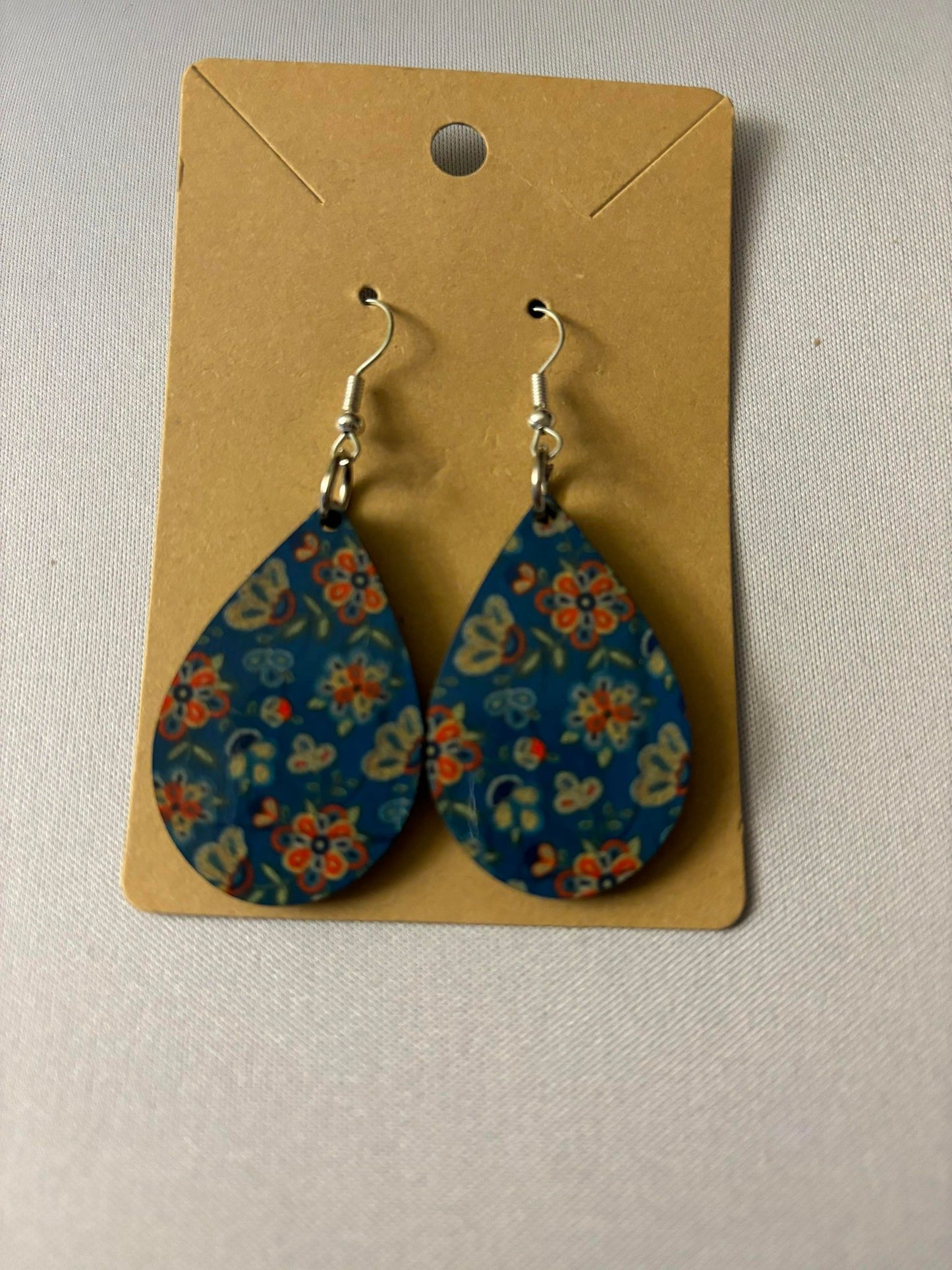 Blue Teardrop earrings