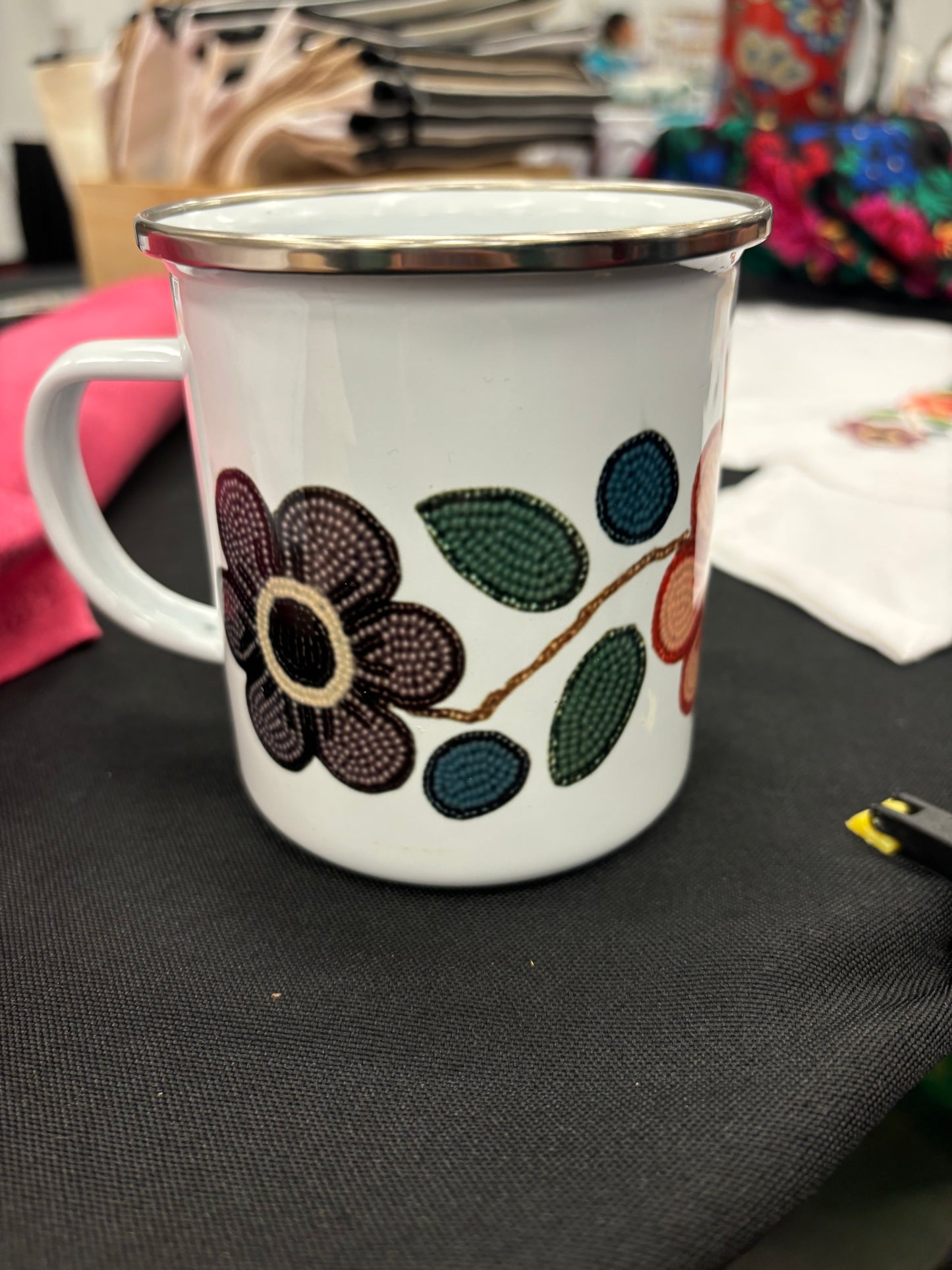 Ceramic mug floral