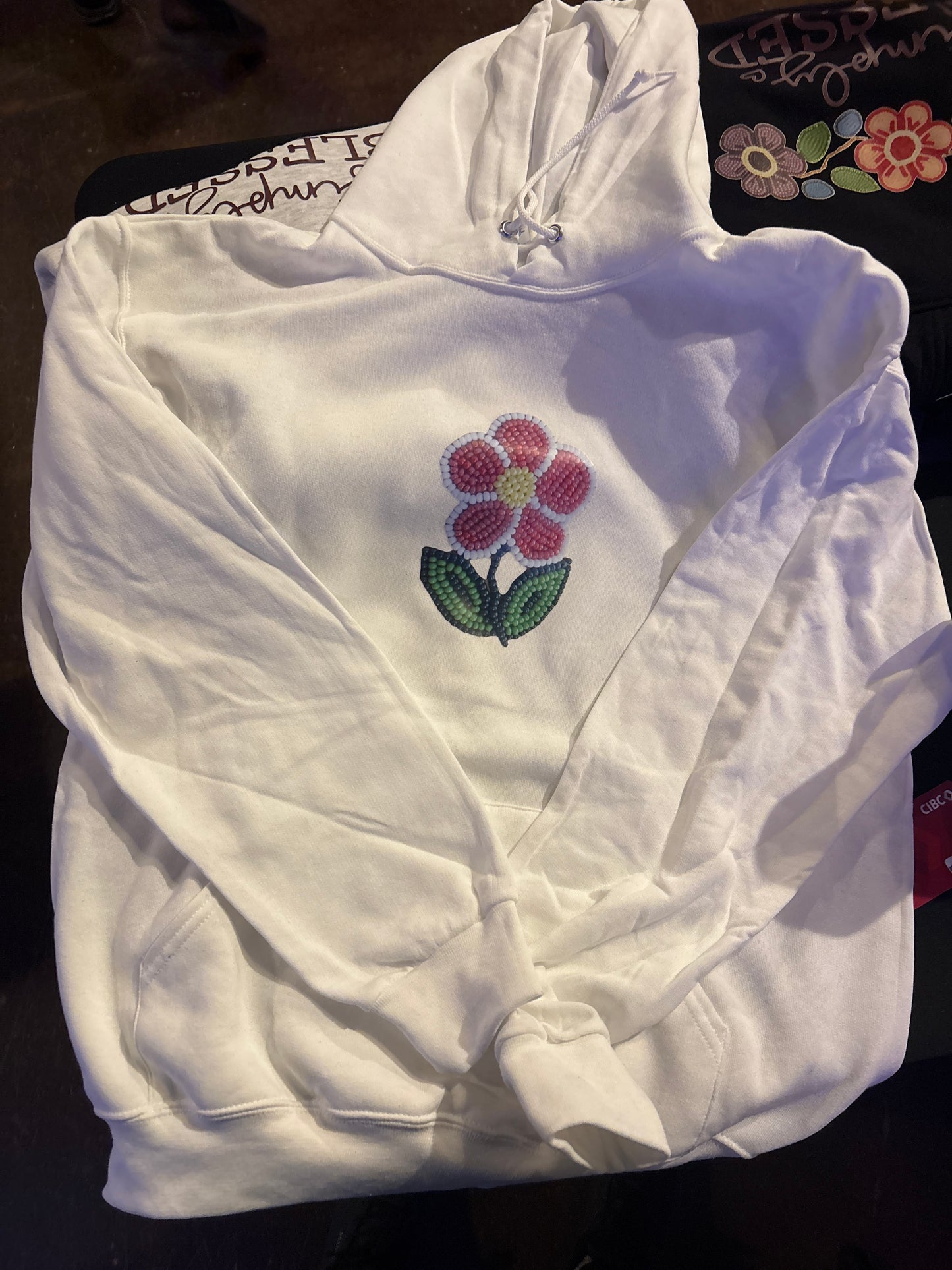 White hoodie