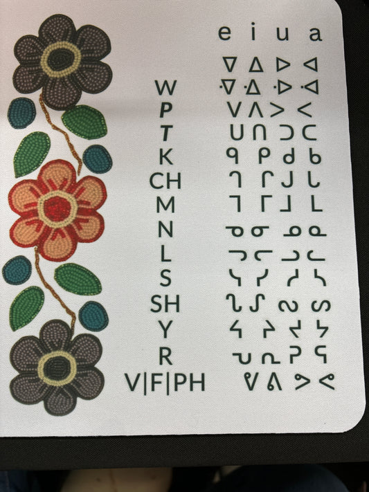 Cree syllabics mouse pad